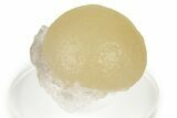 Botryoidal Yellow Fluorite on Quartz - India #342396-1